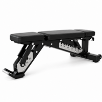 Banc de musculation pliable et réglable, capacité 1500 lb, acier robuste, banc plat inclinable pour l'entraînement musculaire