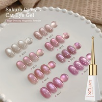 XEIJAYI 8 pièces Vernis à ongles gel UV motif fleur de cerisier sans HEMA ni TPO, norme européenne, vente en gros usine OEM ODM