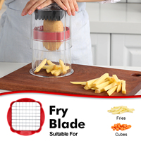 Multifunctionele Manuele Pers Type Keuken Gadget Pp Plastic Groente Dicer & Food Dicer Voor Frietjes & Andere Vruchten Groenten