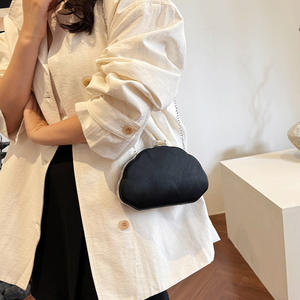 Sac à main de soirée européen à bandoulière, en forme de coquille, en PU, avec fermeture éclair, écologique, tendance, petit sac de plage d'été, nouveau sac à main pour femmes, luxe - Product Image 4
