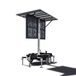 Pantalla LED Montada en Remolque de 2.56m x 1.6m P4.0, Señalización Digital para Exteriores Resistente al Agua con Control Remoto - Product Image 3