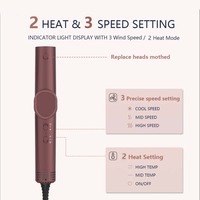 Sèche-cheveux ionique pliable à 90 degrés Zexi Supplier 110 000 tr/min haute vitesse, vent chaud/froid