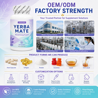 Capsules de Yerba Maté en Marque Blanche OEM ODM Formule Personnalisée Conception Artistique Énergie Naturelle 60 Comprimés