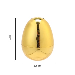 Nouveautés, best-sellers, décorations de Pâques pour la maison, fournitures de fête, œufs ouverts en plastique plaqué or - Product Image 2