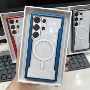 Custodia Magnetica Trasparente Antiurto in Metallo Mordas per S26 Ultra di Alta Qualità - Product Image 1