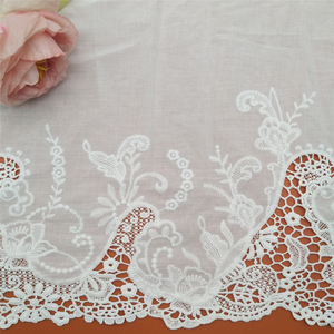 Tela de encaje de algodón 100%, tela de encaje Soluble en agua para ropa, textiles para el hogar, cortinas para fiesta de boda DIY - Product Image 2