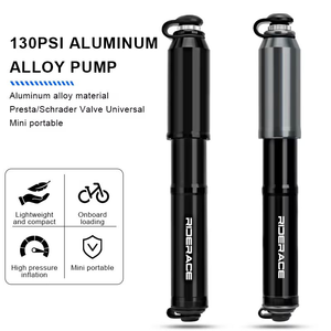 Pompe à vélo portable mini-pompe à air à main haute pression pour vélo de montagne vtt de route gonfleur de pneu <span class=keywords><strong>Schrader</strong></span> Presta <span class=keywords><strong>Valve</strong></span> - Product Image 2