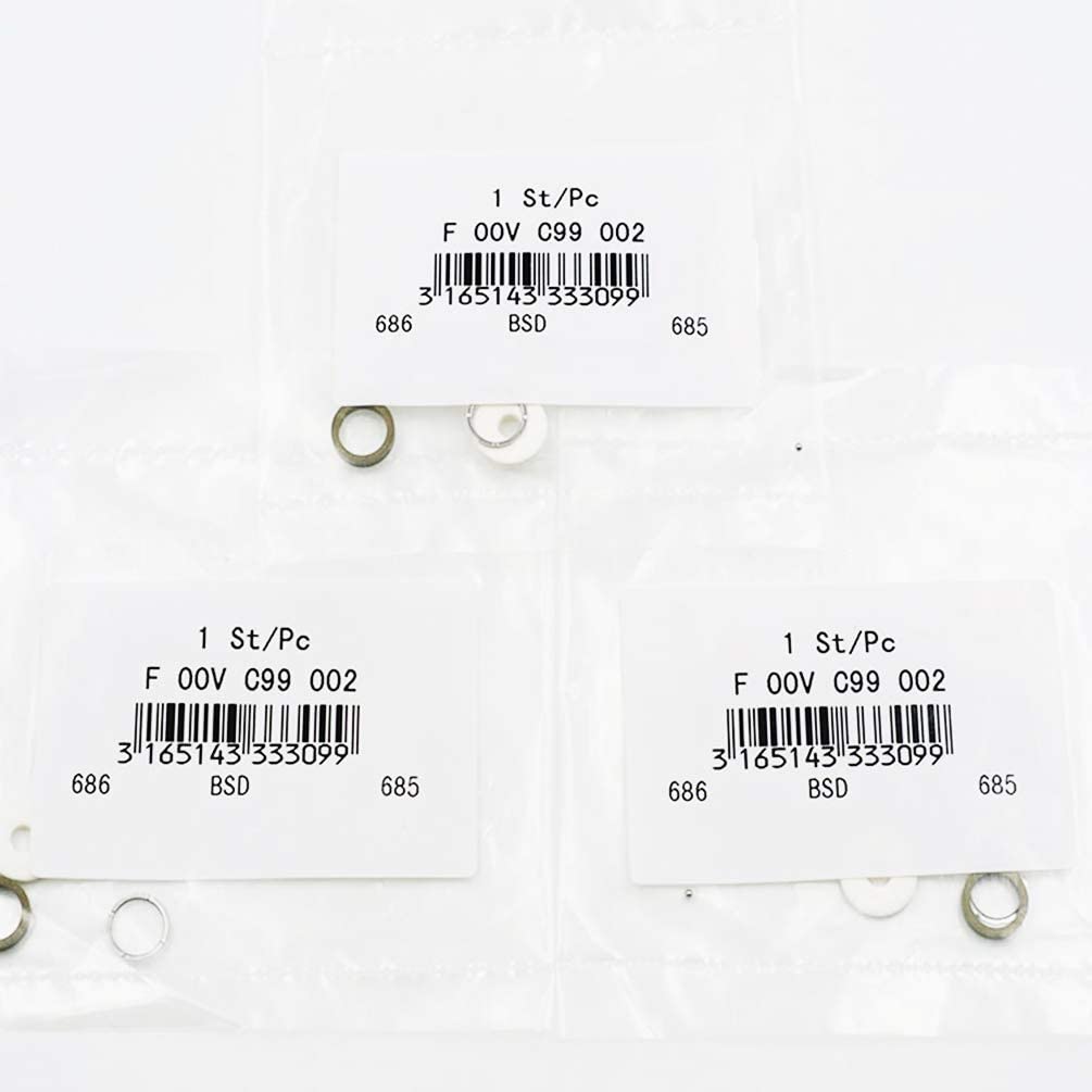 Common Rail Injector Overhaul Kit F00VC99002 Injector Repair Kits Steel Ball Gasket Shims Steel Ball Size 1.34mm for Bosch