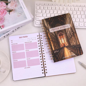 สมุดบันทึกการอธิษฐานลายดอกไม้หนังวินเทจ A5 100 แผ่น สมุดบันทึกการศึกษาพระคัมภีร์รายวัน สมุดวางแผนมีแนวทาง อุปกรณ์เสริมทางศาสนา - Product Image 4