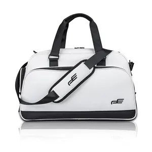 Tas Golf Boston Bag, kantung pakaian kualitas tinggi tahan air untuk perjalanan gaya minimalis 2 warna pilihan