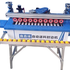 Máquina Automática de Alta Velocidad para Enchapar Cantos <span class=keywords><strong>con</strong></span> Motor, para Trabajos en Madera, <span class=keywords><strong>con</strong></span> Estructura de Caja y Capacidad para Formas Irregulares - Product Image 4