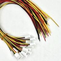 KF2510 Kabel Elektronik Kepala Tunggal 20cm 26AWG Jarak 2.54mm 2/3/4/5/6/7/8/9/10P Terminal Kawat PVC Kabel Penghubung