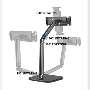 Máy tính bảng điện thoại đứng cho bàn có thể điều chỉnh chiều cao với 360 xoay cơ sở Ergonomic máy tính xách tay Riser cho iPad - Product Image 4