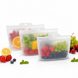 Sac de conservation alimentaire en silicone sans BPA, réutilisable, personnalisable avec logo, compatible four et congélateur, qualité alimentaire - Product Image 2