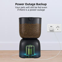 Distributeur automatique de nourriture pour animaux de compagnie intelligent OEM 3L avec minuterie WiFi, application Tuya, pour nourriture sèche, distributeur automatique de nourriture pour chiens, nourrisseur intelligent pour animaux de compagnie avec réglage de l'heure