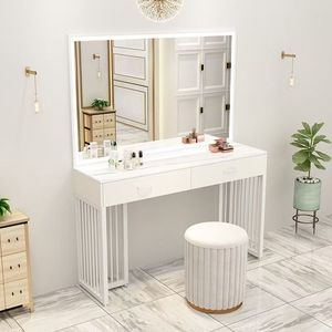 New Arrival Hair Salon <b>Mirror</b> with <b>Table</b> Simple Makeup <b>Table</b> with <b>Mirror</b> Make-up <b>Table</b> - Product Image 2