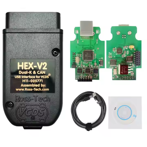 Herramienta de Diagnóstico V25.3 HEX V2 VCDS ATMEGA162 FT232, Escáner de Automóviles OBD2, Versión en Inglés para Audi VW, Lector de Códigos OBD2, Sistema Completo - Product Image 6