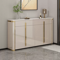 Nouvelle lumière italienne luxe entrée chaussures armoire grande capacité Foyer armoire chaussures entrée armoire de rangement