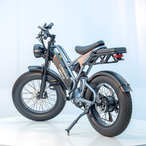 Bicicletas Eléctricas con Cuadro de Acero al Carbono, Motor en el Buje Trasero, Ruedas de 20 Pulgadas, Neumáticos Grandes, 48V, Alcance de 55-65 km - Product Image 4
