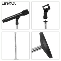 Support de microphone en fer Letova MJ-228 - Support de table flexible réglable et durable