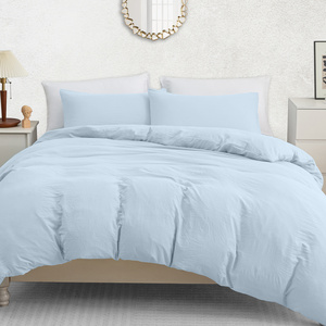 Ensemble de housse de couette en microfibre jaune uni ultra doux et confortable, 3 pièces, comprenant 2 taies <span class=keywords><strong>d</strong></span>'<span class=keywords><strong>oreiller</strong></span> et 1 housse de couette à fermeture éclair (Queen <span class=keywords><strong>90x90</strong></span>) - Product Image 3