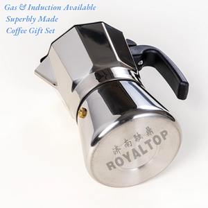 Cafetière expresso de cuisine en acier inoxydable argenté 3Cup 6Cup Stovetop Moka Pot pour cuisinière à <span class=keywords><strong>induction</strong></span> et cuisinière à gaz - Product Image 6