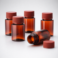 Bouteilles en plastique pour capsules de 25 ml de qualité alimentaire, portables, étanches, robustes, avec étiquette personnalisée, pour l'emballage de capsules de pilules nutritionnelles
