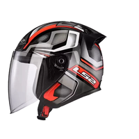 Casco de Motocicleta Original LS2 OF608 Cara Abierta 3/4 Cascos Para Moto de Verano Tipo Jet para Scooter Motobike Nuevo