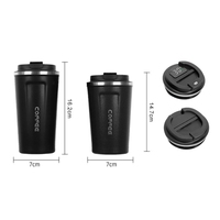 Gobelet isotherme pour café avec affichage de la température, logo personnalisé, sans BPA, double paroi, gobelet de voyage, tasse à café en acier inoxydable