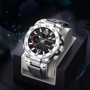 Montre sport numérique de luxe FOXBOX FB0033 pour homme, mode outdoor, analogique-numérique, bracelet en silicone, étanche 30M, chronographe - Product Image 5