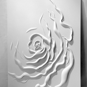 Arte Mural Moderno Personalizado, Pintura Abstracta Acrílica Hecha a Mano, Naturaleza Muerta de Lujo sobre Lienzo, Arte Texturizado 3D para Hogar y Hotel - Product Image 3