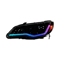 Ensemble de phares LED modifiés F105 RGB avec feux de jour et clignotants pour Honda Civic CIIMO FD2 2005-2012
