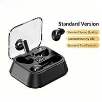 Auriculares Inalámbricos 2 en 1 con Diseño Dual TWS Creativo, Estuche de Carga Digital con Indicador LED, Intraaurales