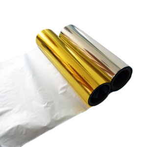 Film rétractable en PET métallisé doré <span class=keywords><strong>ou</strong></span> argenté, avec surface haute brillance, pour lamination <span class=keywords><strong>à</strong></span> <span class=keywords><strong>froid</strong></span> <span class=keywords><strong>ou</strong></span> <span class=keywords><strong>à</strong></span> <span class=keywords><strong>chaud</strong></span> du papier - Product Image 3