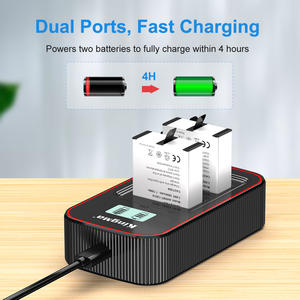 Kit de cargador y batería de polímero de litio de repuesto KingMa Enduro para cámara <span class=keywords><strong>Gopro</strong></span> Hero 13 - Product Image 4