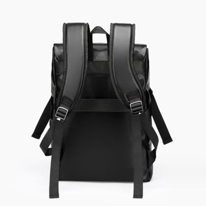 Waterproof 15.6 Inch Laptop Backpack for Men and <strong>Women</strong> PU <strong>Leather</strong> Collage Bags Stylish Student <strong>Rucksack</strong> for Teenagers - Product Image 4
