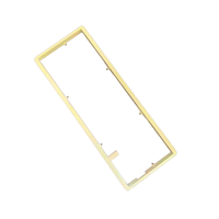 Caja de teclado de aleación de aluminio anodizado de metal personalizado de fábrica, placa de mecanizado CNC, Teclado mecánico