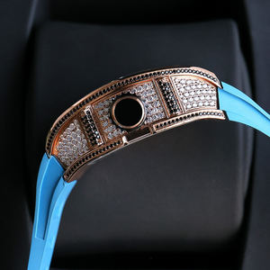 Reloj Tourbillon con Detalles de Diamantes de Primera Calidad, Esqueleto Mecánico de Lujo, Chapado en Oro Rosa, Reloj Mecánico para Hombre de Alta Gama - Product Image 2