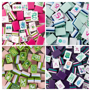 Tavolo da Mahjong Americano Personalizzato all'Ingrosso, Tessere di Mahjong Americane a Strati Verde Chiaro, Tavolo da Poker <span class=keywords><strong>Okey</strong></span> Americano in Acrilico - Product Image 5