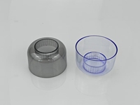 Capuchon décoratif en PS de 60 mm, plastique transparent, plusieurs couleurs disponibles pour l'emballage des bouteilles de boissons, conforme aux normes de sécurité alimentaire