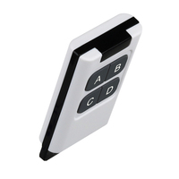 Control Remoto de 4 Botones con Aprendizaje, Duplicador de Código de Copia, Puerta de Garaje Eléctrica, Control Remoto Universal RF de 433MHz