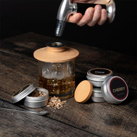 Emballage exquis Cocktail fumé whisky bois fumeur puces ensemble mixologie barman Kit pour hommes Bar outils cadeau