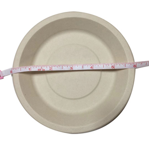 <span class=keywords><strong>Platos</strong></span> desechables ecológicos 100% compostables <span class=keywords><strong>de</strong></span> fibra <span class=keywords><strong>de</strong></span> bambú redonda <span class=keywords><strong>de</strong></span> 6 pulgadas para picnics, barbacoas y fiestas - Product Image 3