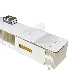 Tapis de protection rectangulaire en PVC pour meuble TV, couleur unie, imperméable, anti-huile, moderne, pour table, buffet, comptoir - Product Image 1