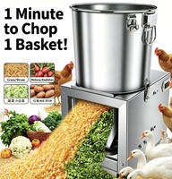 Machine de traitement des aliments multifonctionnelle à entraînement par courroie, haute puissance, pour hacher les légumes, couper l'herbe et broyer le maïs pour poulets