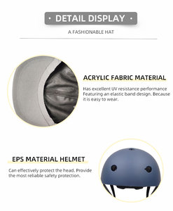 Goedkope CE EN 1078 gecertificeerde fietshelm met bescherming tegen zonbrand, verstelbaar met platte klep. - Product Image 2