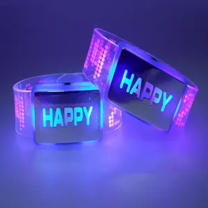 LED Flashing Party Bracelet Wristband Disco Diparty Bracelet For Birthday Festival Supplies