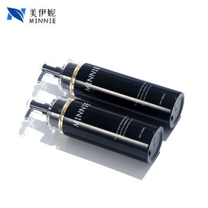 Botella cilíndrica transparente Minnie con bomba de 150ml 200ml 120ml 100ml para loción para el cuidado de la piel, gel de baño, envase cosmético - Product Image 3