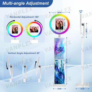 Kit de Cabina de Fotos para iPad Todo en Uno: Carcasa Metálica, Luz RGB, Soporte para Impresora, Estuche de Transporte Incluido para <span class=keywords><strong>Alquiler</strong></span> en Eventos - Product Image 2