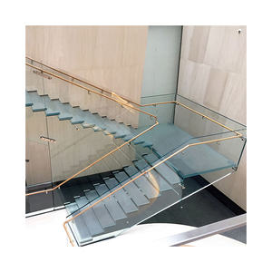 Prima residencial <span class=keywords><strong>interior</strong></span> estructura de acero <span class=keywords><strong>y</strong></span> <span class=keywords><strong>barandilla</strong></span> de vidrio escaleras <span class=keywords><strong>escalera</strong></span> recta flotante de <span class=keywords><strong>madera</strong></span> maciza - Product Image 3